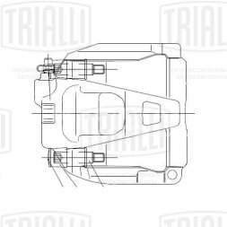 Суппорт тормозной для автомобилей Audi A4 (07-) передний правый d=57мм