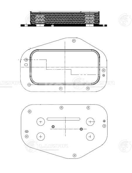 Радиатор масляный для автомобилей Chevrolet Cruze (09-)/Opel Astra H (04-) 1.6/1.8i