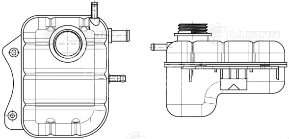 Бачок расширительный охлаждающей жидкости для автомобилей Lacetti (04-)