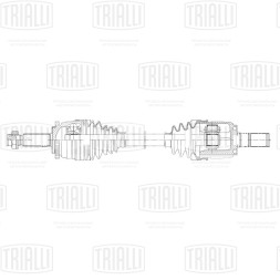 Привод левый для автомобилей Solaris (10-)/Kia Rio (11-) 1.6i 6AT