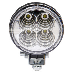 Фара светодиодная круглая 4LED, рассеянный свет, 12Вт, 83х83х51мм, 12/24В