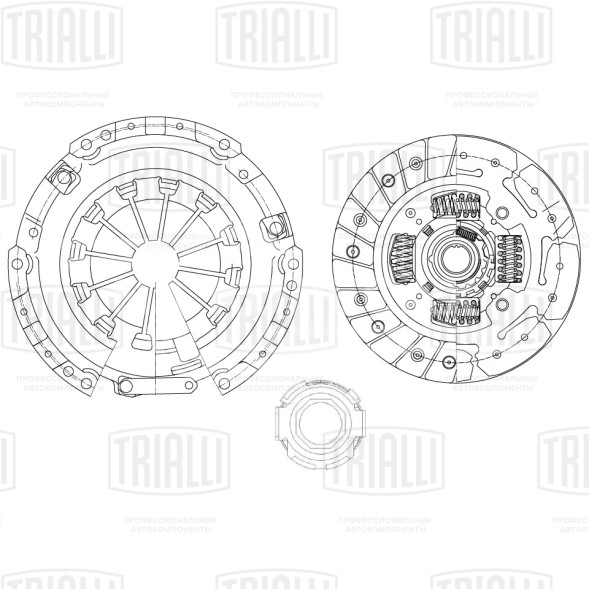 Комплект сцепления в сборе для автомобилей Chery Bonus/Very A13 (11-) 1.5i