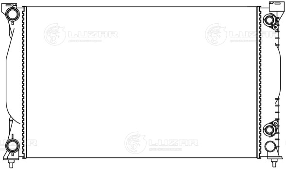 Радиатор охлаждения для автомобилей Audi A4 (00-)/(04-) 1.6i/1.8T/1.9TD/2.0i/2.0T/2.0TD