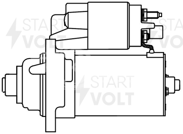 Стартер для автомобилей VAG Fabia (99-) 1.4i MT 1,2кВт
