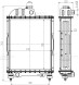 Радиатор охлаждения алюм. для трактора МТЗ-80/82 (4-х ряд.)