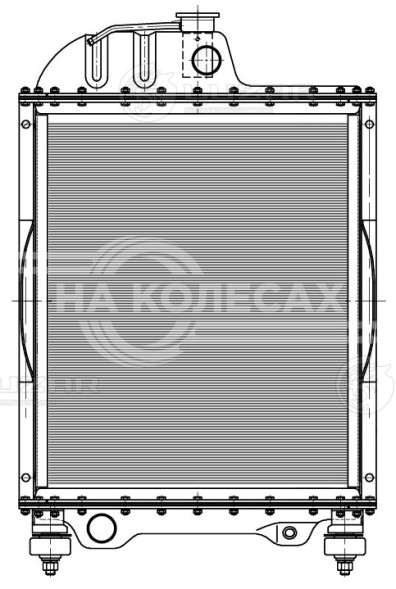 Радиатор охлаждения алюм. для трактора МТЗ-80/82 (4-х ряд.)