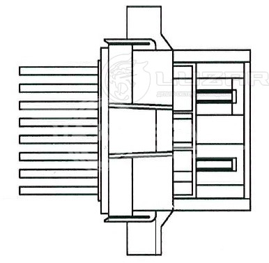 Резистор электровентилятора отопителя для автомобилей Chevrolet Cruze (09-)/Aveo T300 (11-)/Opel Astra J (10-)/Mokka (13-)/Chery Tiggo 4 (17-)/Tiggo 8 Pro (21-)