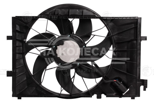 Электровентилятор охлаждения для автомобилей Mercedes-Benz C (W203) (00-) (с кожухом)