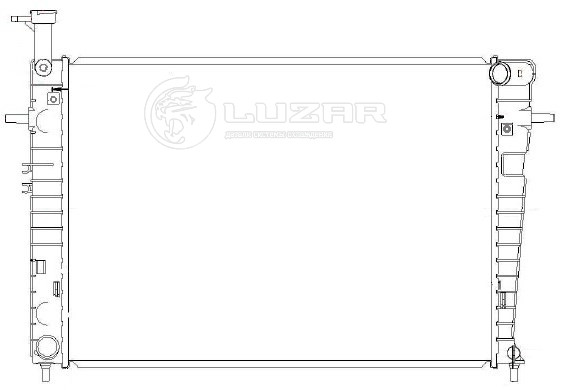 Радиатор охлаждения для автомобилей Tucson/Kia Sportage (04-) 2.0i/2.7i MT (тип Doowon)