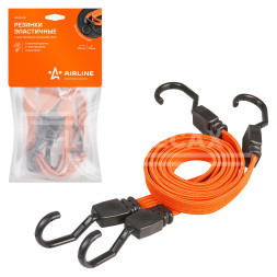 Резинки-стяжки (эластичные) набор 2 шт. 80 см, 20 мм (пластиковые крючки)