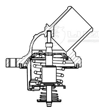 Термостат для а/м Toyota Land Cruiser 200 (07-)/Sequoia (07-)/Tundra (06-)/Lexus LX 570 (07-) 4.6i/5.7i (82°С) (с корпусом)