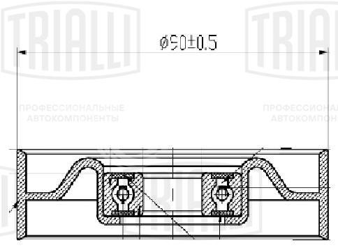 Ролик приводного ремня для автомобилей Hyundai Santa Fe (00-)/Sonata (98-) 2.0i/2.4i A/C+ натяжной