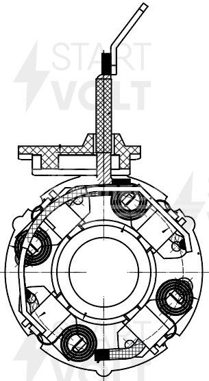 Узел щеточный стартера для автомобилей Chevrolet Cruze (09-) 1.6i/1.8i