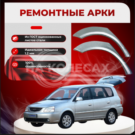 Ремонтные задние арки KIA Carens 1