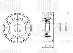 Ролик приводного ремня для автомобилей Audi Q7 (07-) 3.0d (опорный)