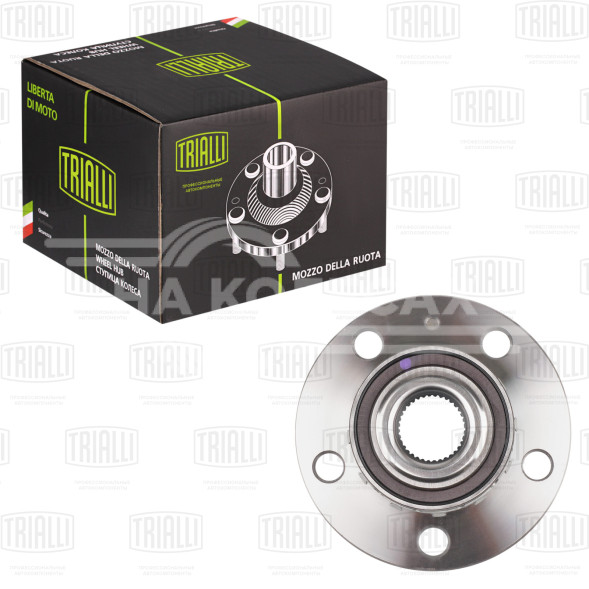 Ступица передняя в сборе с подшипником с монтажным комплектом для автомобиля VW Polo Sedan (RUS) (10-)/(20-)/Skoda Rapid (12-)/Skoda Fabia (99-)