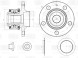 Ступица передняя в сборе с подшипником с монтажным комплектом для автомобиля VW Polo Sedan (RUS) (10-)/(20-)/Skoda Rapid (12-)/Skoda Fabia (99-)