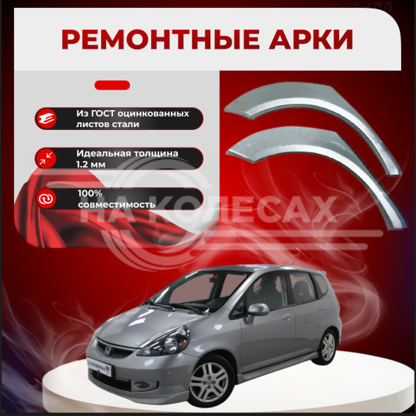 Ремонтные задние арки Honda Fit 1 Jazz 1