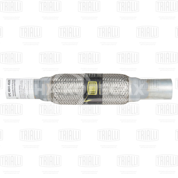 Переходник 40/40 L=350 под хомут с виброкомпенсатором 45х200 (нержавеющая алюминизированная сталь)