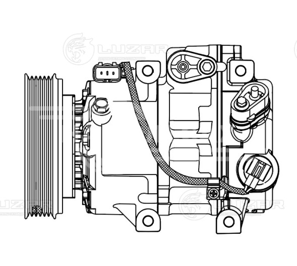 Компрессор кондиционера для автомобилей Santa Fe III (12-) 2.4i