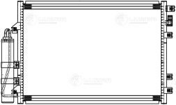 Радиатор кондиционера для автомобилей Kangoo (07-)