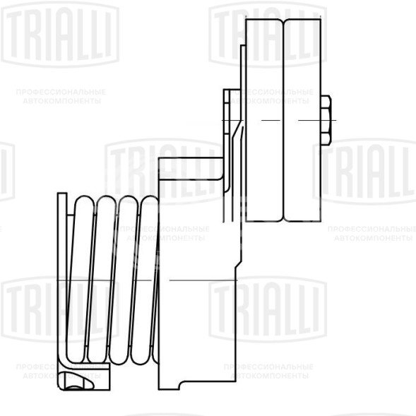 Ролик привод. ремня для автомобилей Opel Zafira B (05-)/Astra H (04-) 1.7d (с натяж. мех.) (CM 5344)