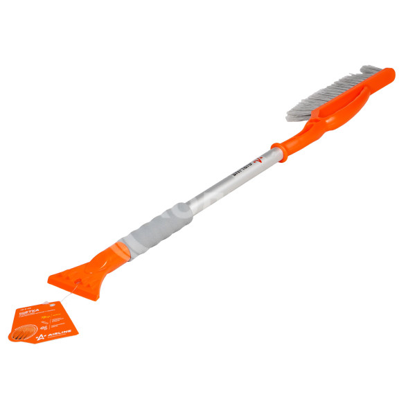 Щетка от снега и льда с распушённой щетиной + скребок (75 см)