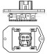 Резистор электровентилятора отопителя для автомобилей Toyota RAV4 (XA30) (06-)/Corolla (E150) (07-) (manual A/C)