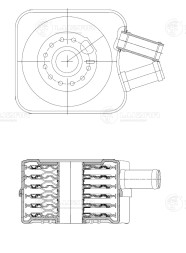 Радиатор масляный для автомобилей Passat B4 (93-) 1.9TDI/1.8T/2.8i