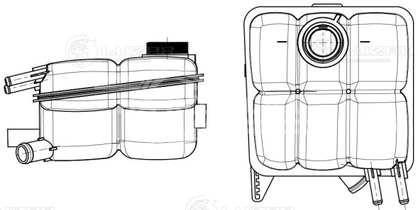 Бачок расширительный охлаждения жидкости для автомобилей Focus II (05-)/Kuga (08-)/Mazda 3 (03-)