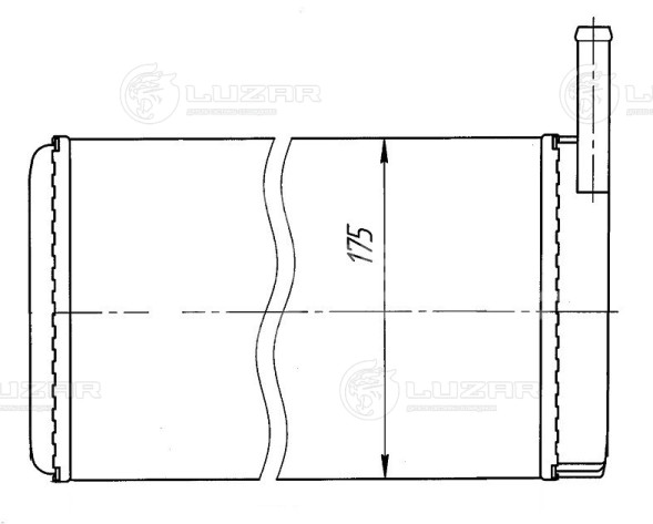 Радиатор отопителя для автомобилей Урал 5557/4320