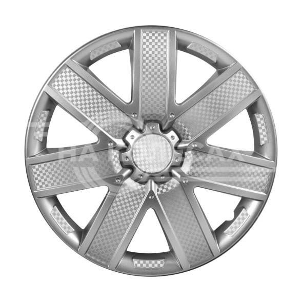 Колпаки колесные 13&quot; &quot;Гелакси&quot;, серебристый, карбон, компл. 2 шт.