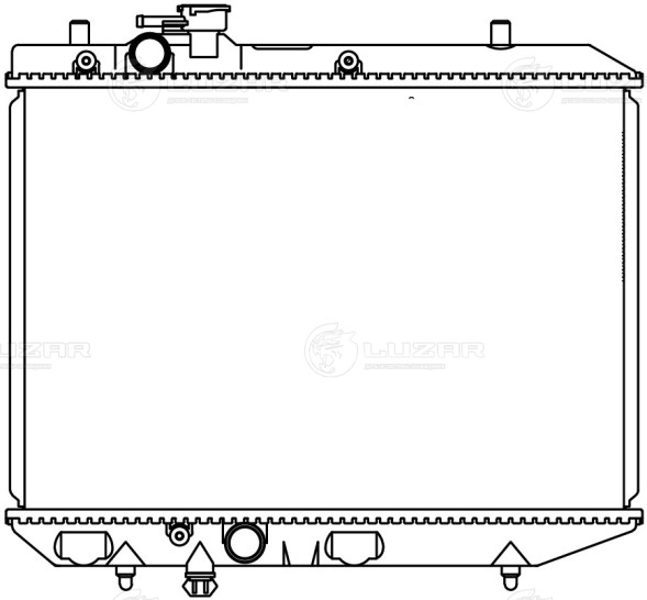 Радиатор охлаждения для автомобилей Lifan Smily (08-) 1.3i M/A