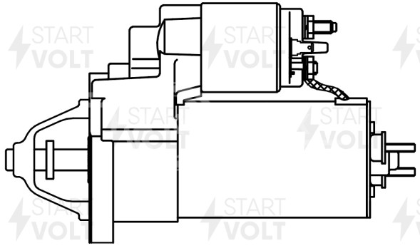 Стартер для автомобилей Volvo XC90 (02-) 2.5T/S60 I (00-)/S80 I (99-) 2.4i 1,4кВт