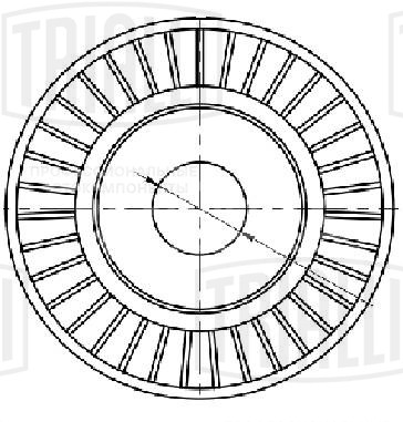 Ролик приводного ремня для автомобилей BMW 5 E39 (95-) 2.0i/2.2i/2.5i/2.8i/3.0i (только ролик натяж.)
