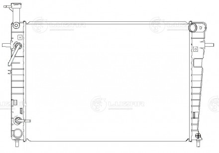 Радиатор охлаждения для автомобилей Tucson/Sportage (04-) 2.0i/2.7i AT (тип Doowon)