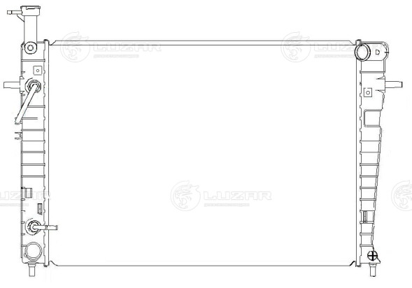 Радиатор охлаждения для автомобилей Tucson/Sportage (04-) 2.0i/2.7i AT (тип Doowon)