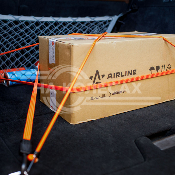 Резинки-стяжки (эластичные) набор 2 шт. 100 см, 20 мм (пластиковые крючки)