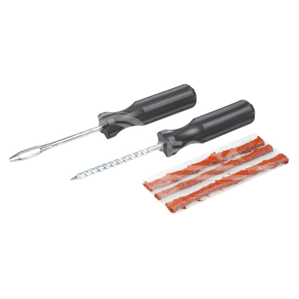 Ремкомплект для б/к шин прямые ручки (шило: для жгута+спиральное, жгуты 3 шт.)