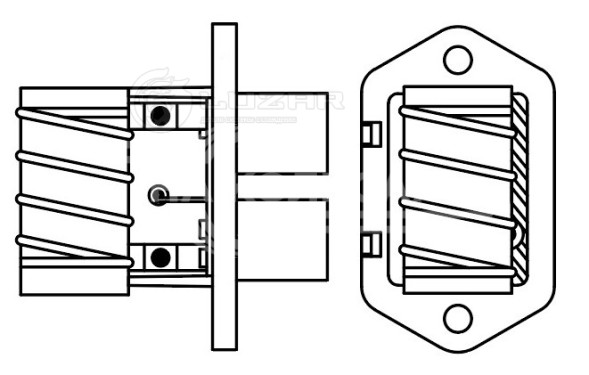Резистор электровентилятора охлаждения для автомобилей Fiat Albea (02-) A/C+