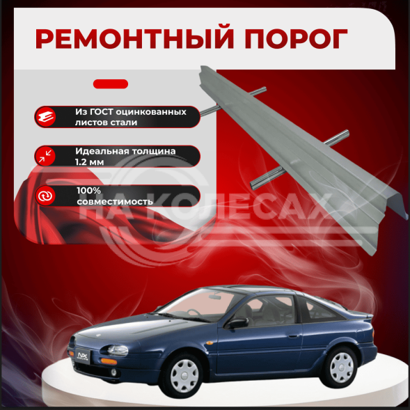 Ремонтные пороги Nissan 100NX