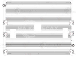 Радиатор кондиционера для автомобилей Toyota 4RUNNER (95-)/LC Prado 90 (96-)