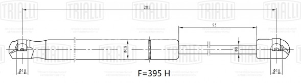 Амортизатор (упор) крышки багажника для автомобиля Mazda 3 (08-)