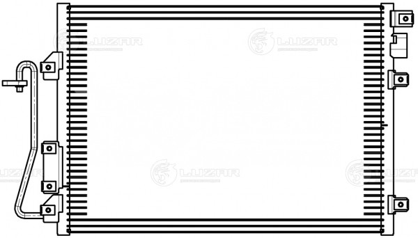 Радиатор кондиционера для автомобилей Clio II (98-)/Symbol I (99-)/Kangoo I (97-)