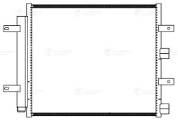 Радиатор кондиционера для автомобилей Jaguar XF (07-)