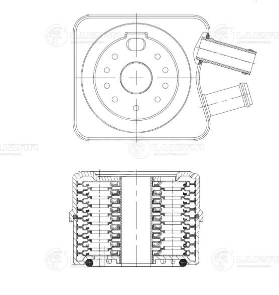 Радиатор масляный для автомобилей Passat B5 (97-) 1.8/2.0i/1.9TDI