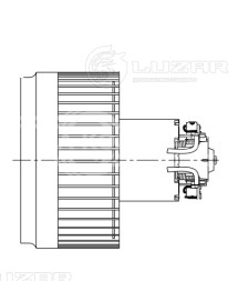 Электровентилятор отопителя для автомобилей Volvo XC90 (02-)/S60 (00-)/S80 (98-)