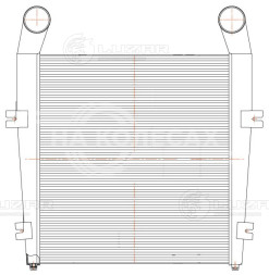 ОНВ (радиатор интеркулера) для автомобилей МАЗ 5440B9 с дв. ЯМЗ-651 E-4