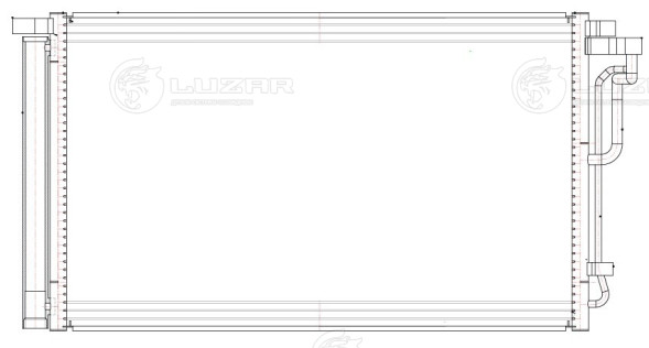 Радиатор кондиционера для автомобилей Kia CEED (18-)/Hyundai Elantra (AD) (15-) 1.6i/2.0i