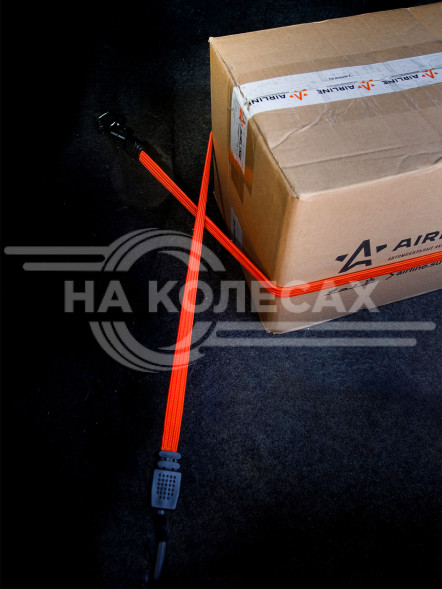 Резинки-стяжки (эластичные) набор 2 шт. 120 см, 20 мм (пластиковые крючки)